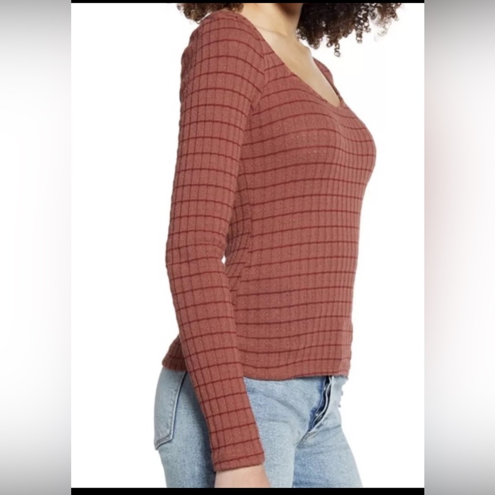 New Project Social T PST Kimora Women's Medium Color Antique Cooper Burgundy - Picture 2 of 5